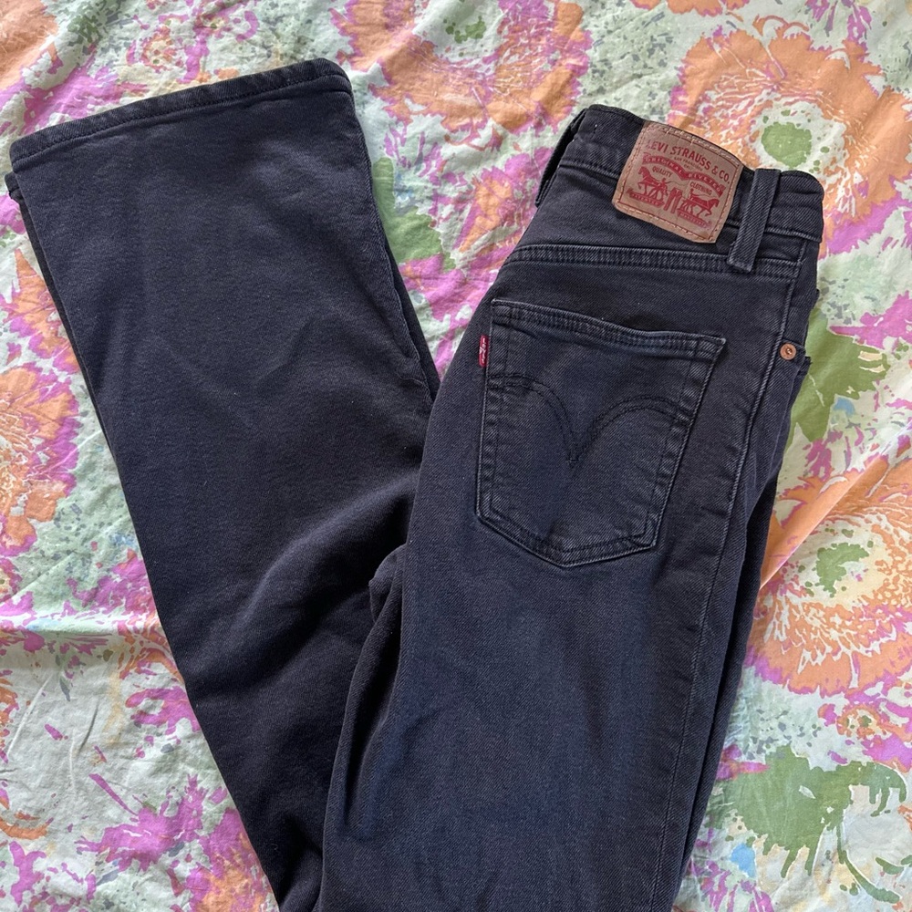 Levi's Ribcage Boot Black Denim Jeans